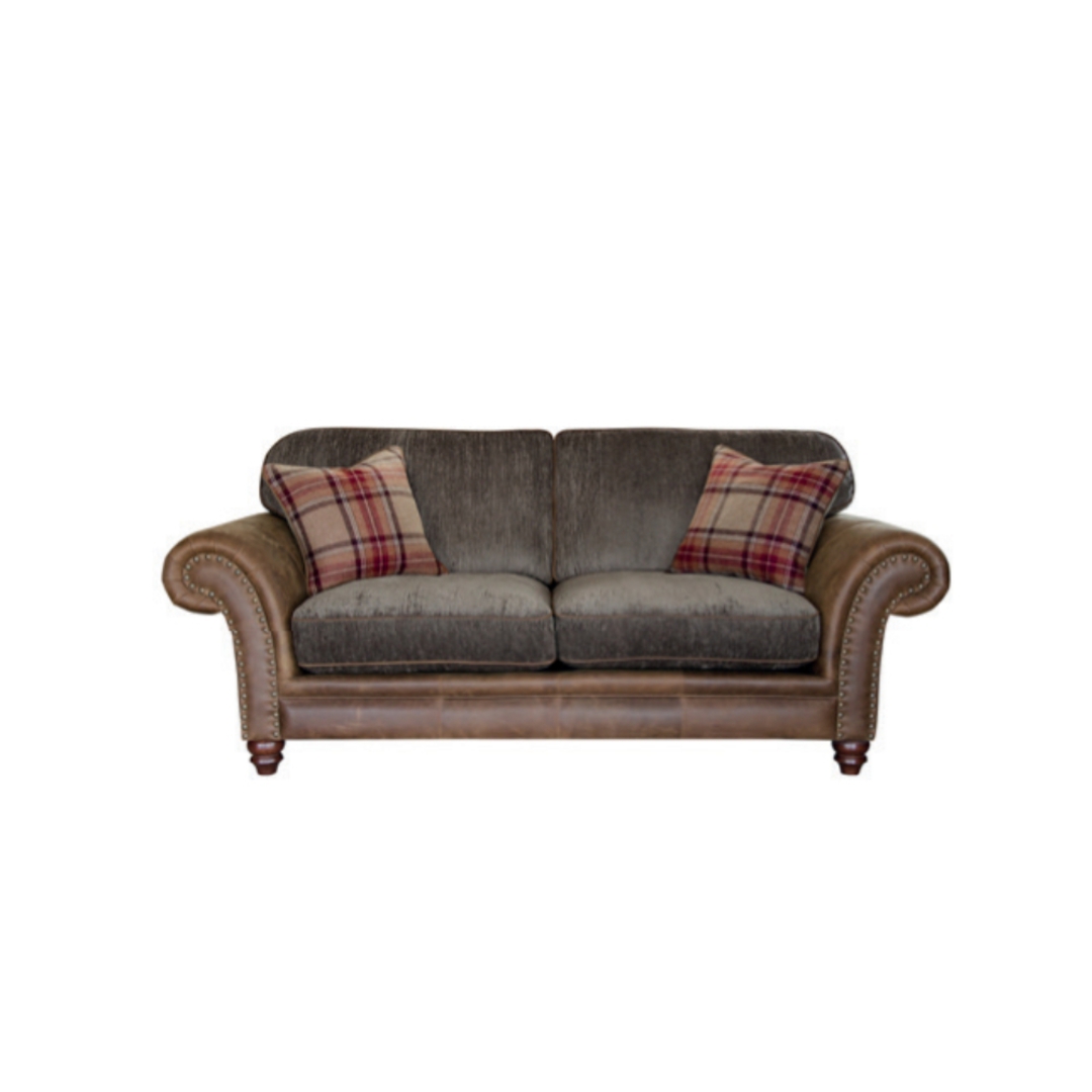 A&J Hudson 2 Seater Leather Sofa with Standard Back image 0